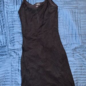 GUESS Black Textured Mini Dress